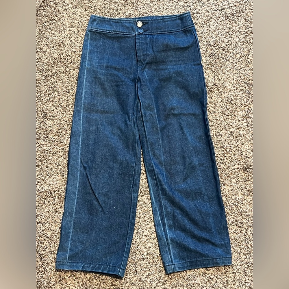 North of West Blue Denim Jeans Women's M High Rise zip Cotton